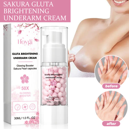 Brightening Underarm Cream Lightens Dark Joints, Elbows And Armpits