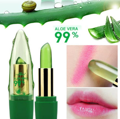 Aloe Vera Gel Color Changing Lipstick Gloss  Moisturizer Anti-drying Dn Lip Blam Care