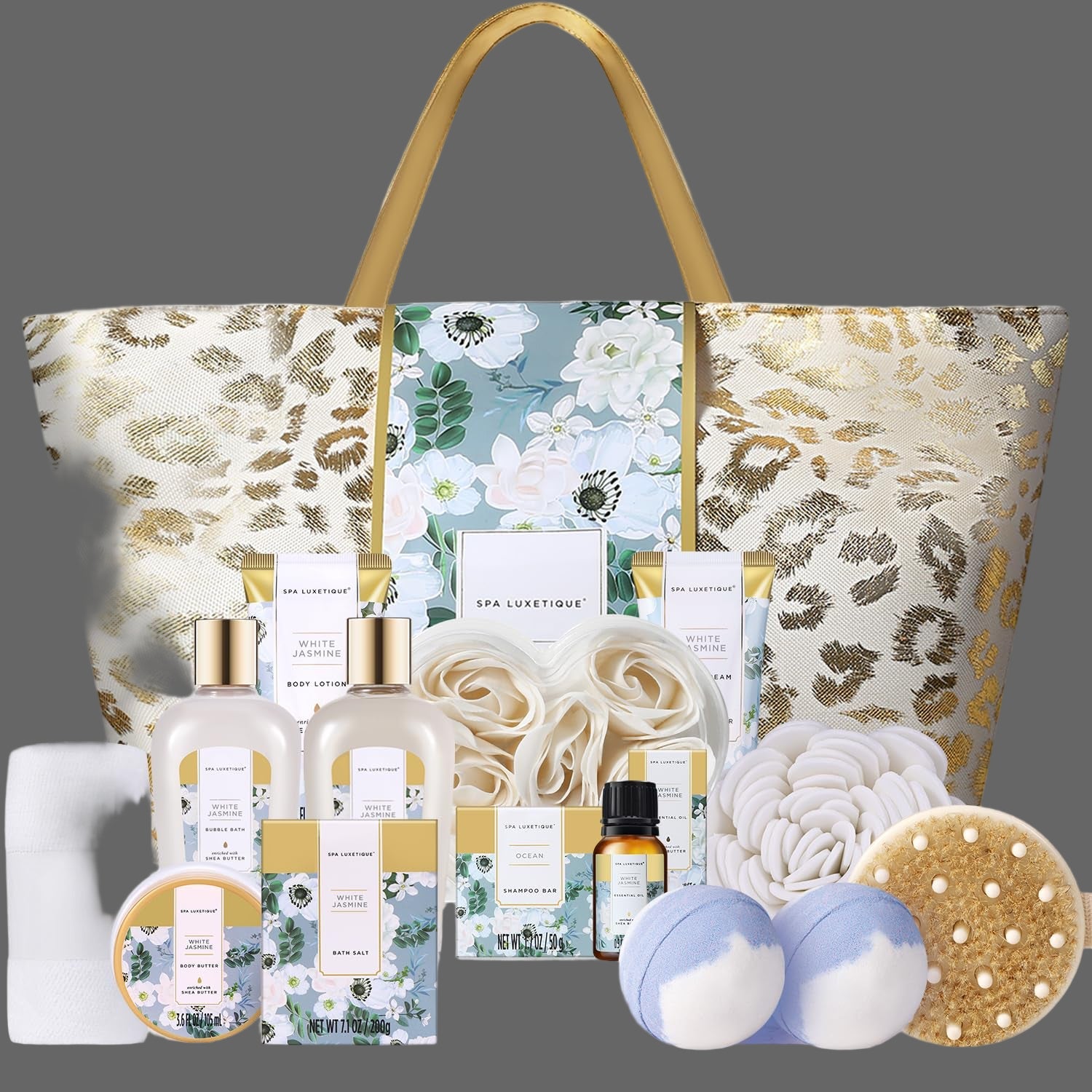 Spa Gift Baskets for Women - Gift Set for Women,15Pcs Luxury Relaxing Spa Kit with Bath Bombs, Birthday Gifts Body and Bath Set