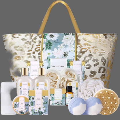 Spa Gift Baskets for Women - Gift Set for Women,15Pcs Luxury Relaxing Spa Kit with Bath Bombs, Birthday Gifts Body and Bath Set
