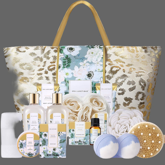 Spa Gift Baskets for Women - Gift Set for Women,15Pcs Luxury Relaxing Spa Kit with Bath Bombs, Birthday Gifts Body and Bath Set
