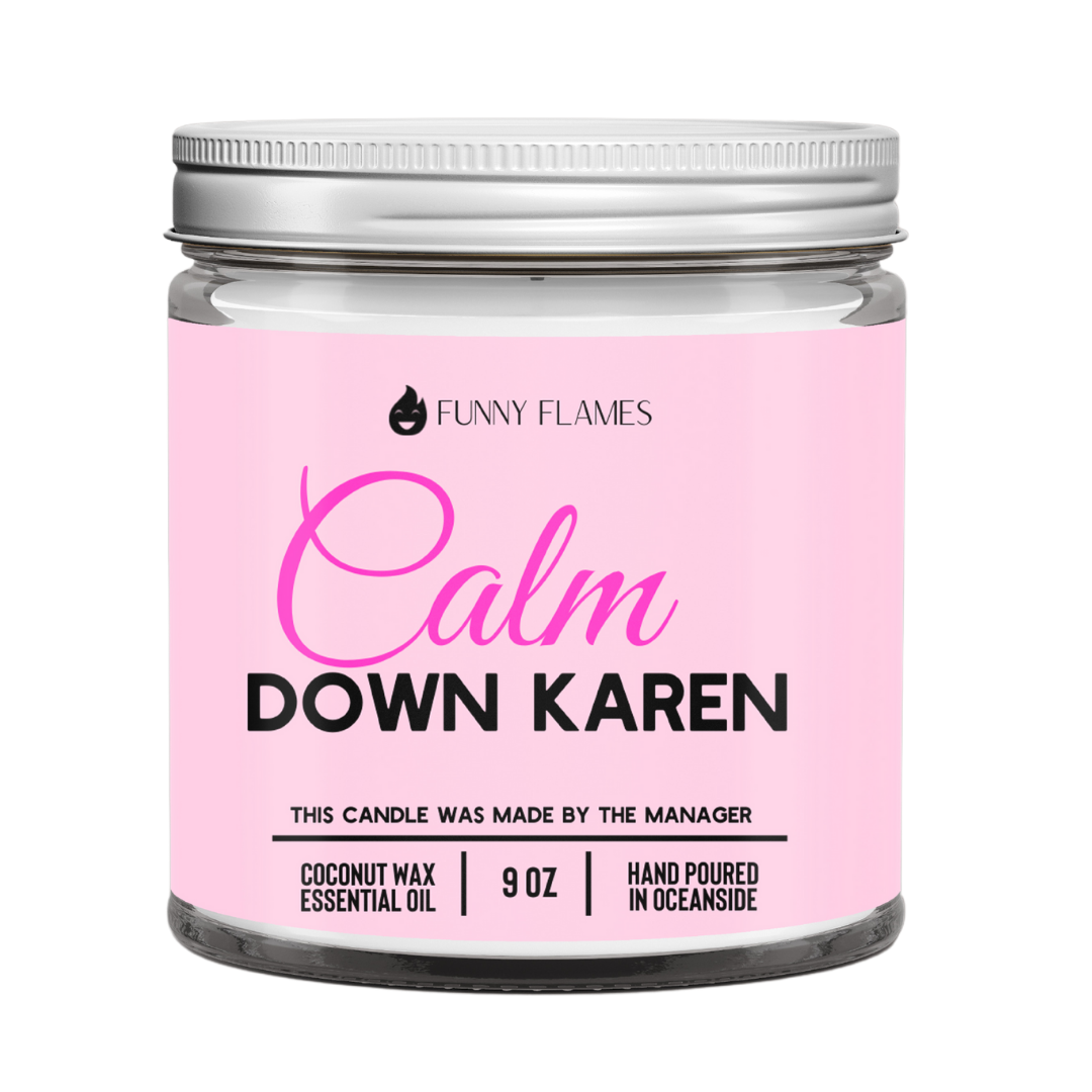 Scented Candles Calm down Karen