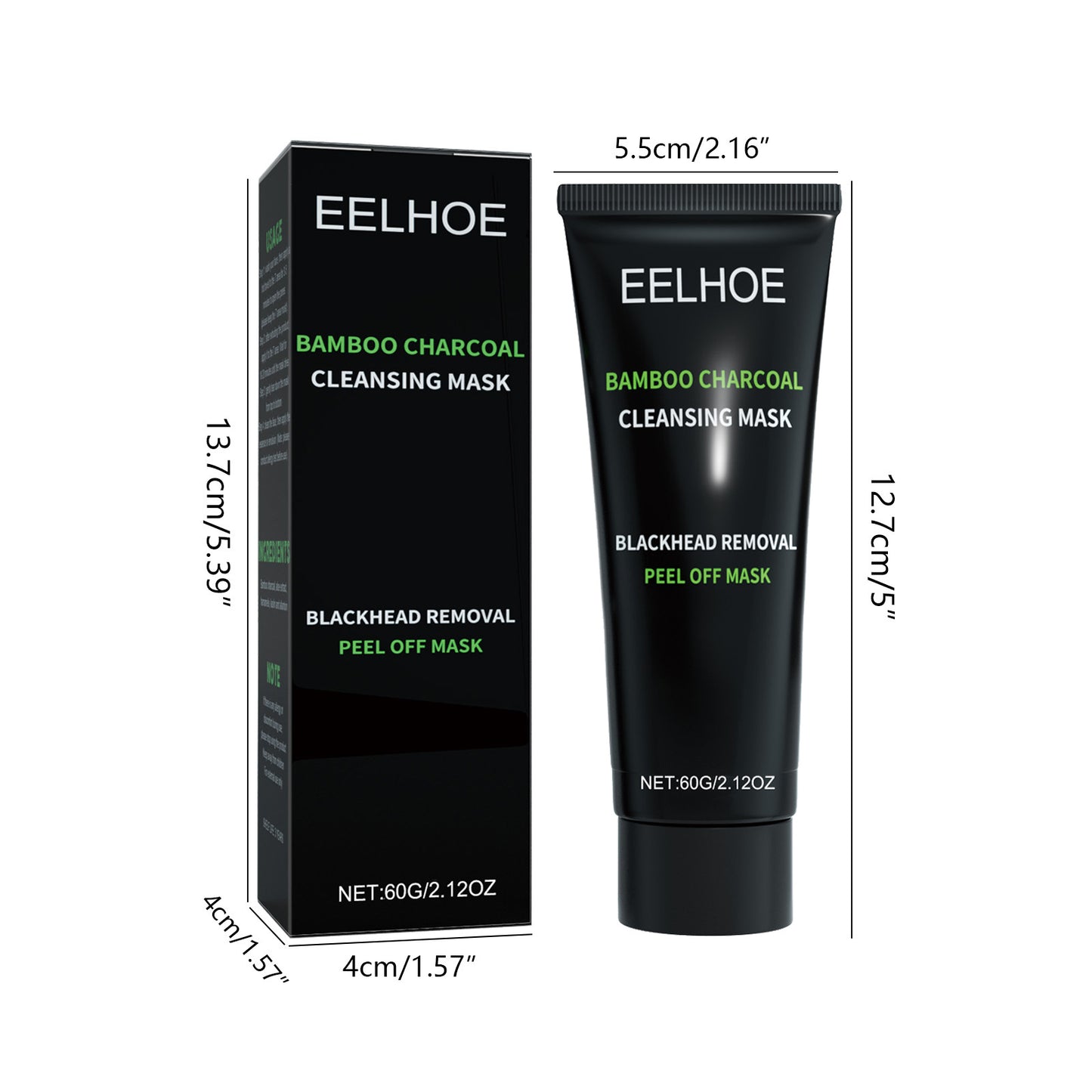 Bamboo Charcoal Blackhead Peel-Off Mask For Deep Pore Cleansing