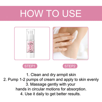 Brightening Underarm Cream Lightens Dark Joints, Elbows And Armpits
