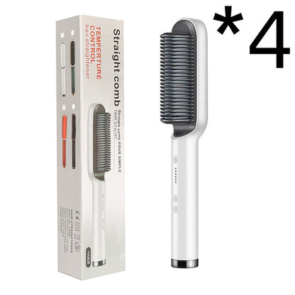 2 In 1 Hair Straightener Hot Comb Curling Tong Dual-purpose Electric Hair Brush