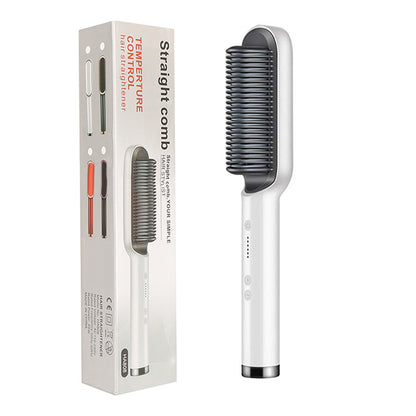 2 In 1 Hair Straightener Hot Comb Curling Tong Dual-purpose Electric Hair Brush
