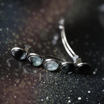 Hair Clip Barrette Moon Phase