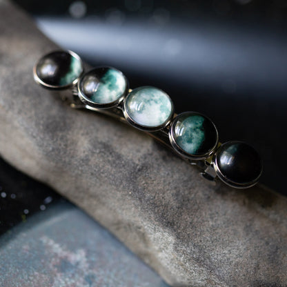 Hair Clip Barrette Moon Phase