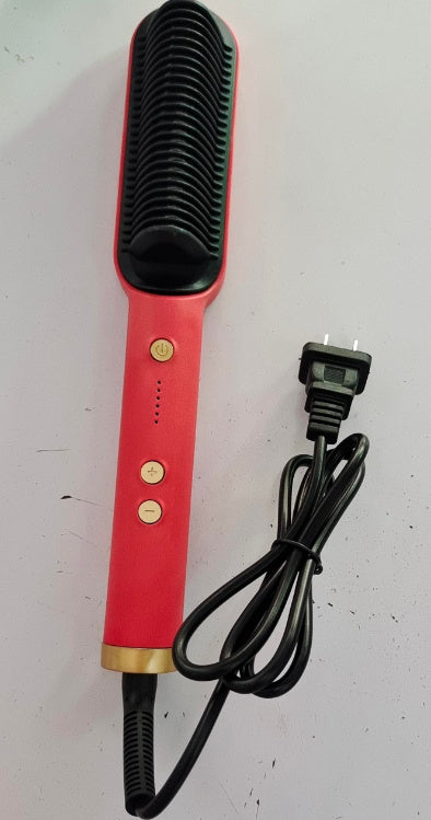 2 In 1 Hair Straightener Hot Comb Curling Tong Dual-purpose Electric Hair Brush