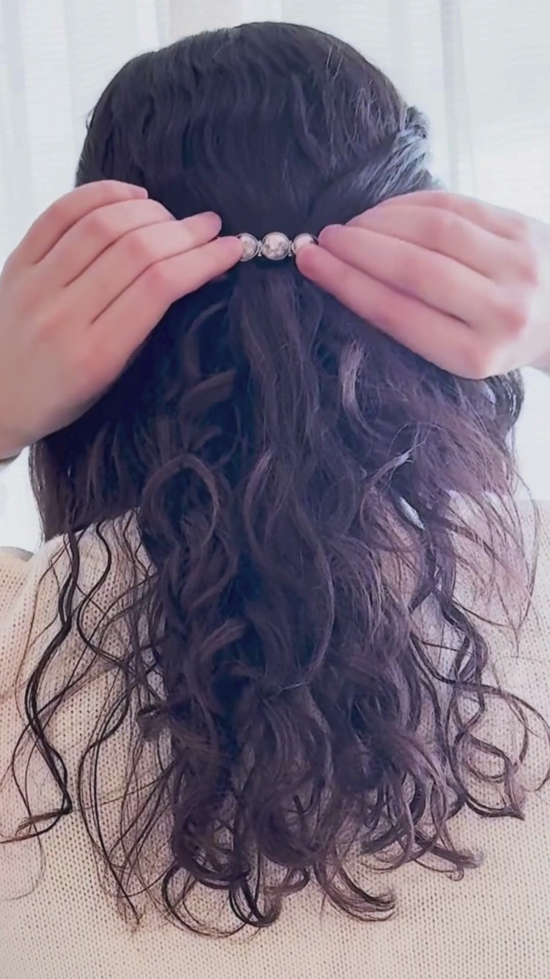 Hair Clip Barrette Moon Phase